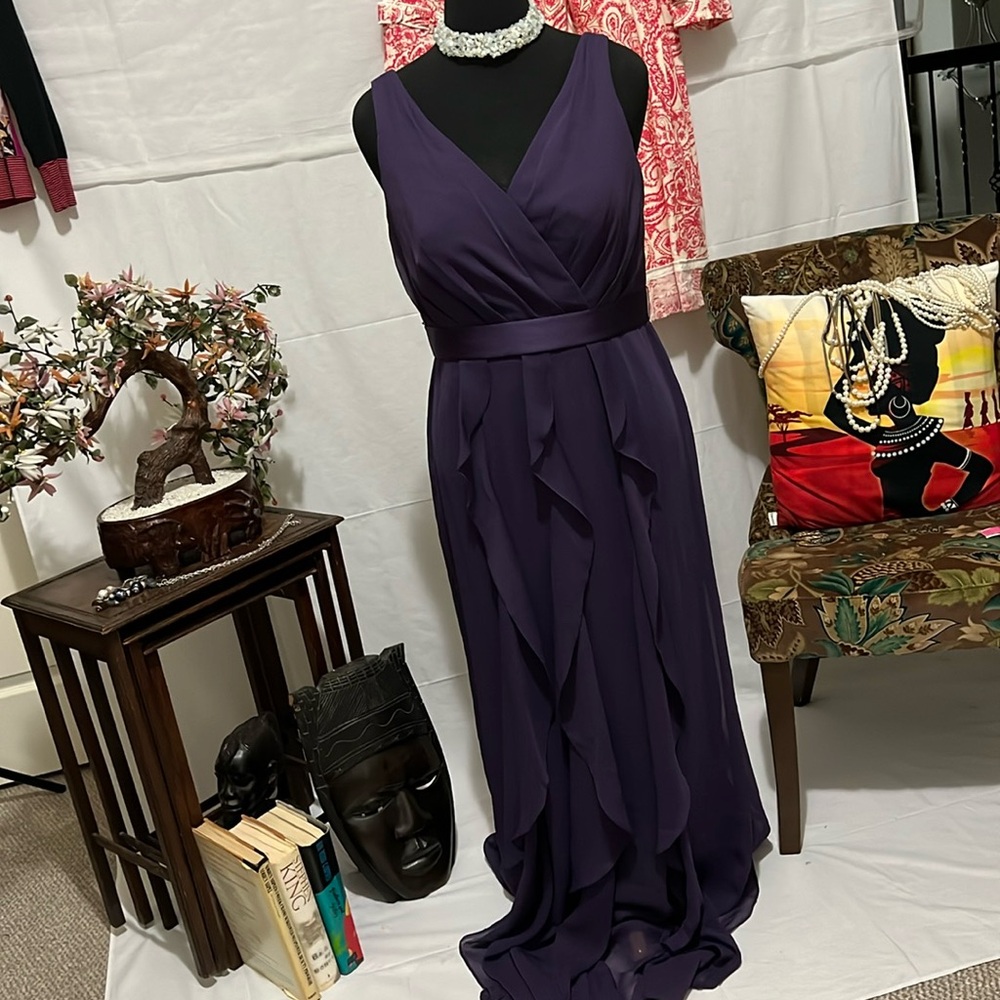 Gorgeous dress by Vera Wang, royal purple!